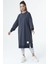 30645 Bisiklet Yaka 2 Iplik Uzun Diz Altı Tunik French Navy 3