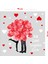 Birbirine Bağlı Birçok Kalpler Sevgililer Günü Cam Vitrin Oda Stickerı 70CM 2
