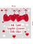 Love Yazısı 14 Şubat Sevgililer Gününüz Kutlu Olsun Cam Vitrin Oda Stickerı 70CM 1