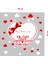 Kalp Happy Valentine’s Day Sevgililer Gününüz Kutlu Olsun Cam Vitrin Oda Stickerı 70CM 1