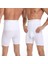 Dikişsiz Yüksek Bel Inceltici Etkili Sıkılaştırıcı Duble Erkek Boxer Korse Beyaz 5