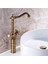 Antik Lavabo Br Musluklar Banyo Lavabo Bataryası Güverte Bataryası Döndür Tek Kolu Sıcak ve Soğuk Su Mikser Muslukları Vinç Musluğu -S 4