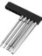 Aracı Broppe 5 Adet 100MM H2.5-H6 Altıgen Başlı Tornavida Ucu 1/4 Inç Altıgen Şaft Manyetik Tornavida Uçları 5