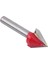 Tungsten Çelik Ağaç Işleme Cnc Router Bit Keskin V Oluk Kesme Aleti 6mm Mil 2