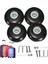 Aracı 2 Takım Kauçuk Bagaj Bavul Tekerlekleri Değiştirme Aksları Deluxe Onarım Od 55MM 2