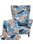 Yumuşak Sandalye Slipcover Direnç Esnek Vintage Oturma Odası Için Mobilya Mavi 1
