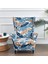 Yumuşak Sandalye Slipcover Direnç Esnek Vintage Oturma Odası Için Mobilya Mavi 4