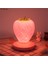 Dokunmatik Dim Led Gece Işık Silikon Çilek Nightlight Bebek Çocuk Çocuklar Için Usb Başucu Lambası Hediye Yatak Odası Dekorasyon | Led Gece Işıkları (Pembe) (Yurt Dışından) 2