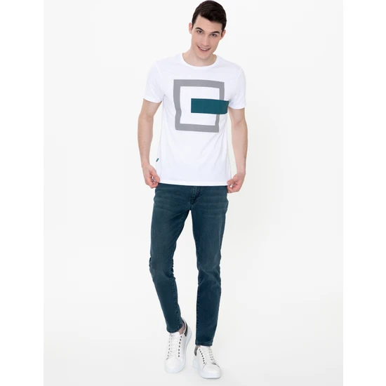Pierre Cardin Beyaz Slim Fit T-Shirt 50249705-VR013