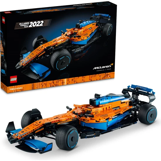 LEGO® Technic McLaren Formula 1# Yarış Arabası 42141 - F1 Arabalarını SevenYetişkinler için Koleksiyonluk Yaratıcı Model Yapım Seti (1432 Parça)