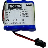 Micron 4.8V 800 Mah Aaa Uzaktan Kumandalı Şarjlı Araba Pili (Bataryası)