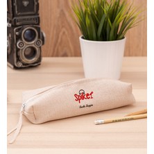 Hediye Dükkanı Kişiye Özel Spiker Keten Bez Kalemlik