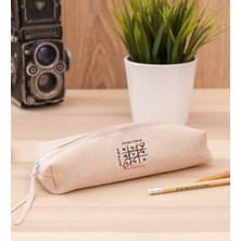 Hediye Dükkanı Kişiye Özel Aşk Her Zaman Kazanır Keten Bez Kalemlik