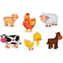 Eolo Yayıncılık Eolo +1 Yaş Çiftlik Hayvanları ve Orman Hayvanları Baby Puzzle 2’li Set (Eolo)