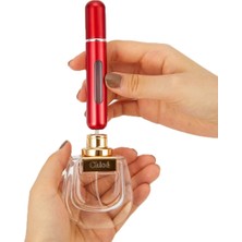 Tekno İstanbul 4 ml Kapasiteli Yedek Cep Parfüm Şişesi Aparatı Şık Tasarım ve Alüminyum Malzeme