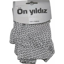 Ön Yıldız 2 Adet % 100 Pamuk Empirme Erkek Boxer