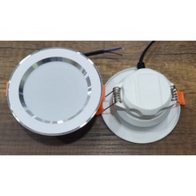 Masiva 7 W 3 Renk Yanan Sıvaaltı Cob LED Beyaz Krom Kasa Spot Gömme Tavan Armatürü
