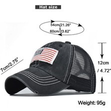 Yeni Yıkanmış Pamuk Beyzbol Şapkası Erkekler Içın Nakış Amerikan Bayrağı Casquette Yaz Örgü Kap Kadın Bahar Şapka Moda Aksesuarları (Yurt Dışından)