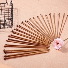 Guangdong Spirit Aracı 20 Çift 40 Adet 36CM Tek Sivri Bambu Örgü Dikiş Iğneleri Seti 2mm-8mm