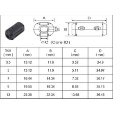 Guangdong Spirit 10-Pack 9mm Çaplı Snap On Çekirdek Boncuk Halka Kordon HDMI Kablosu Güç Hattı Endüstriyel Kablolar Için Gürültü Bastırıcı Filtre