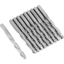 Guangdong Spirit Ahşap Cnc Freze Tungsten Freze 3.175*22MM Için 10 Adet 2 Flüt Spiral Yönlendirici Bit