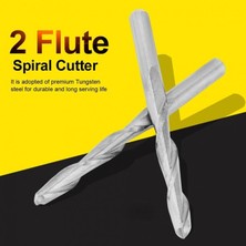 Guangdong Spirit Ahşap Cnc Freze Tungsten Freze 3.175*22MM Için 10 Adet 2 Flüt Spiral Yönlendirici Bit