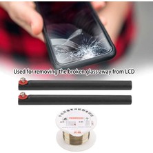 Guangdong Spirit Molibden Tel 100M 0.06MM / 0.1mm LCD Cam Ekran Ayırıcı Saplı Ayırma Hattı Kesme