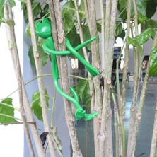 Guangdong Spirit 10 Adet Kurbağa Şekli Yeniden Kullanılabilir Kablo Tel Bağları Sevimli Esnek Dekoratif Büküm Bükülebilir Büküm Bahçe Tesisi Bağları(Yurt Dışından)