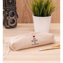 Hediye Dükkanı Kişiye Özel  Dentist Keten Bez Kalemlik