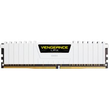 Corsair Vengeance LPX 16GB (2x 8GB) 3000 MHz DDR4 CL16 Dual Kit Ram - Beyaz CMK16GX4M2D3000C16W