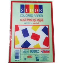 Mahi Max Pastel 5 Renk Südor 80 gr A4 Renkli Fotokopi Kağıdı - 100'LÜ