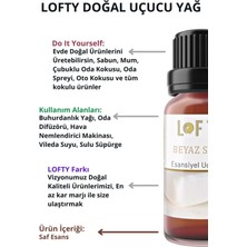 Lofty Pudra Amber Bahçe Gülü Doğal Uçucu Yağ Saf Buhurdanlık Esansı Oda Kokusu Buhur Yağı 10 ml