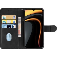 ZSZH Xiaomi Poco C31 (Siyah) Için Deri Telefon Kılıfı (Yurt Dışından)