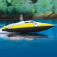 Sanlindousanlindou 20Km/S Elektronik Uzaktan Kumandalı Rc Yarış Tekne - Sarı (Yurt Dışından)