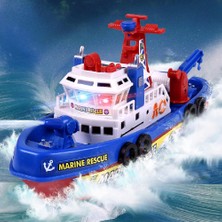 Sanlindou Çocuklar Elektrikli Yangın Mücadele Gemi Modeli Ses Işıkları İle Su Püskürtme Tekne Oyuncaklar Xmas Hediyeler | Diecasts Oyuncak Araçlar (Yurt Dışından)