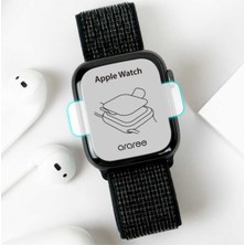 Apple Watch 44MM Darbelere Dayanıklı 1-1 Pure Araree Diamond Ekran Koruyucu