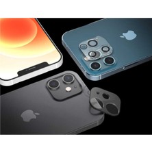 Dolia Apple iPhone 12 Pro Max Ultra Ince Araree C-Subcore Temperli Kamera Koruyucu Siyah