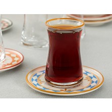 English Home Etnik Porselen 12 Parça Çay Takımı 160 Ml Renkli