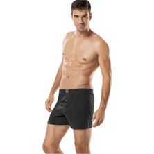 Tutku Erkek Havlu Bel Düz Boxer Füme 0117