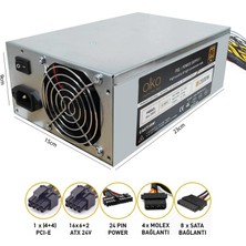 Olko Power Supply 2000W 96 Plus Çoklu 2 Fanlı Mining Için Olko SP-2000