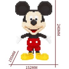 Sanlindou Disney 1831 Adet + Mickey Mouse Elmas Blokları Mirco 3D Model Mouse Klasik Yapı Tuğlaları Rakamlar (Yurt Dışından)