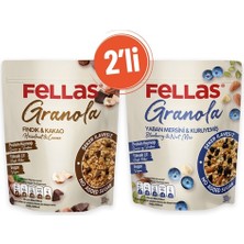 Fellas Granola 2'li - Yaban Mersini & Kuruyemişli 300 gr + Fındık & Kakaolu 300 gr