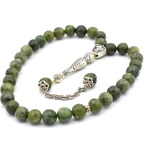 Doğal Yılan Serpentin Taşı Tesbih Iri Boy