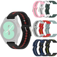 Silikon Samsung Galaxy Watch4 Için Silikon Nefes Izle Strap4 40MM Pembe + Su Ördek (Yurt Dışından)