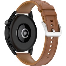 Sunsky Samsung Galaxy Izle Için Buzağı Doku Kayışı 46MM Ligeh Brown (Yurt Dışından)