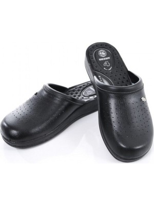 Gezer Sabo Terlik Unisex Siyah Ultra Hafif 4 Noktalı