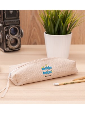 Hediye Dükkanı Kişiye Özel Mutfağın Kraliçesi Keten Bez Kalemlik