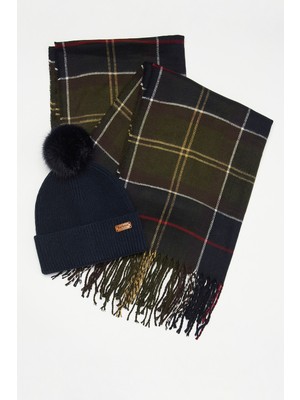 Barbour Dover Bere & Hailes Scarf Gift Set TN11 Classic