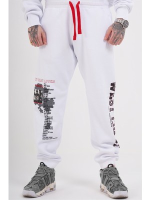 Ghetto Off Limits Westside Jogger White