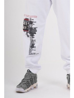 Ghetto Off Limits Westside Jogger White